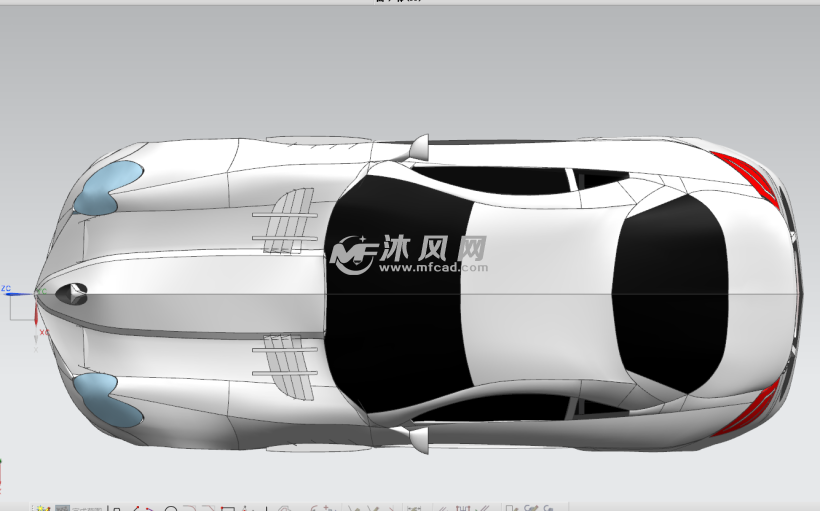 奔驰经典系列轿车跑车UG模型 - UG交通工具类