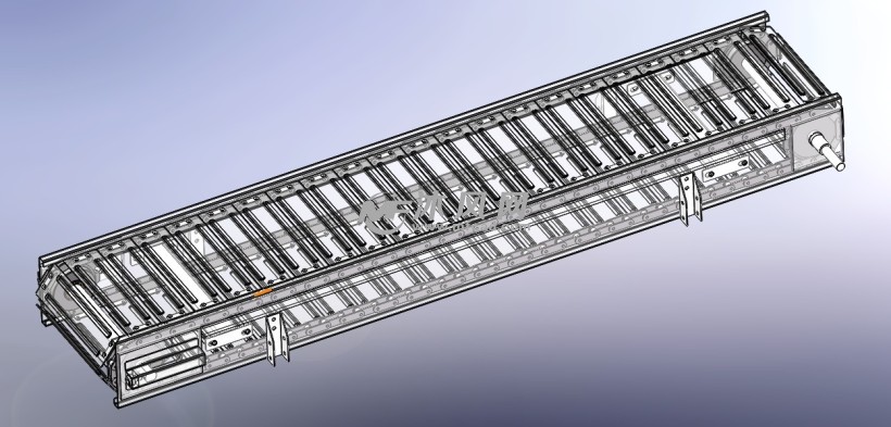 双节距链条 101.6 2m 小型 链板输送机 - solidw
