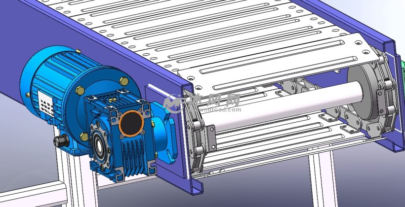 双节距链条 101.6 2m 小型 链板输送机 - solidw