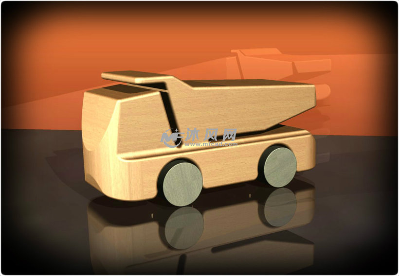 木制玩具之重型卡车 - solidworks玩具公仔类模