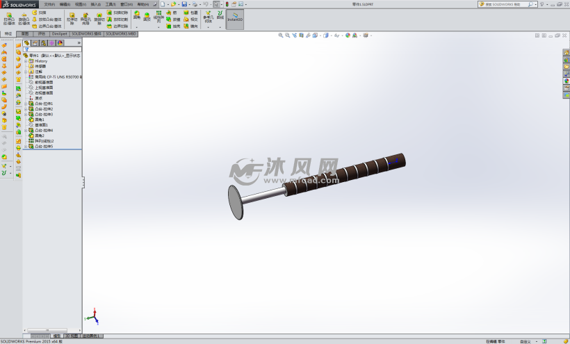 锤子的solidworks模型