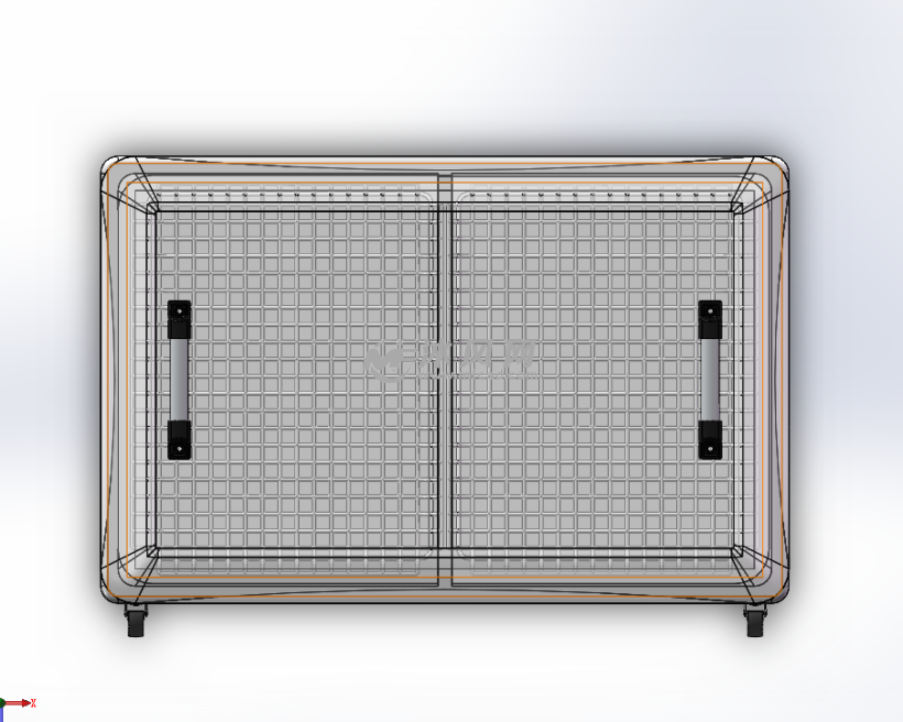 冰淇淋冰柜冰箱模型