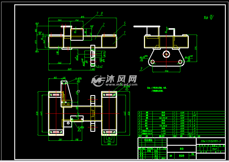 零件图架体