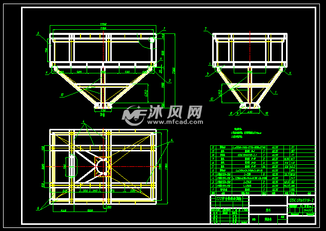 炼钢转炉供料料斗制作图