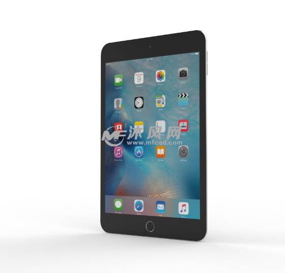 apple-ipad-mini-4模型 - solidworks数码产品类