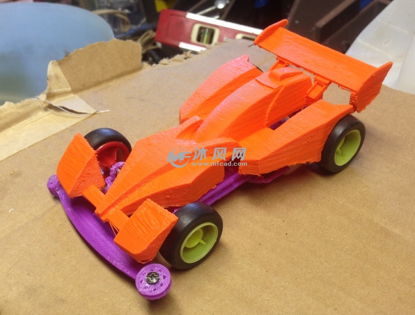 四驱车玩具旋风冲锋3d打印模型