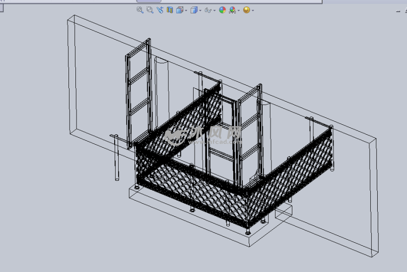 阳台栏杆设计模型 - solidworks生活用品类模型下载