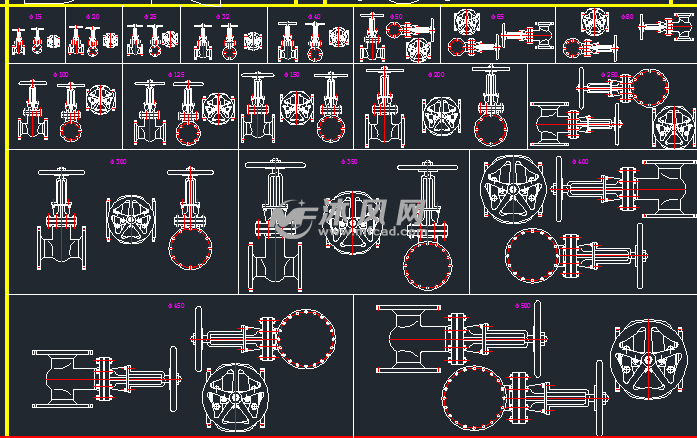 管道,管件,阀门,止回阀等等图集