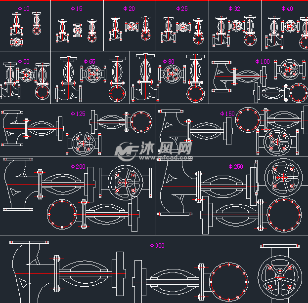管道,管件,阀门,止回阀等等图集