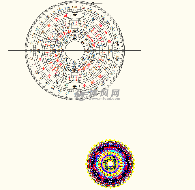 八卦罗盘两幅