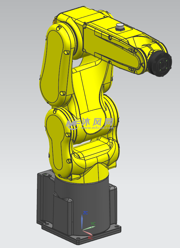 fanuc lr mate200id4s机器人造型设计 - ug机械设备模型下载 - 沐风