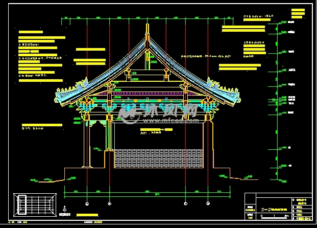 非常精细的大学古建测绘图