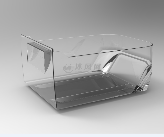 冰箱用水果抽屉模型 - solidworks生活用品类模