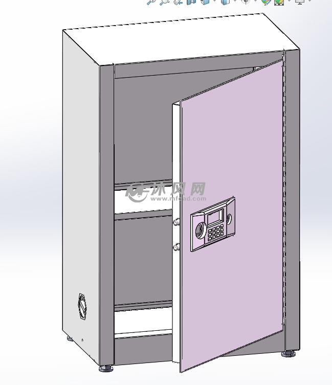 特种试剂(毒品、药剂)安全存储柜 - solidworks