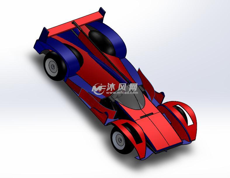 创意sw四驱车 - solidworks玩具公仔类模型下载