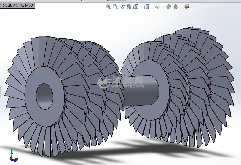 涡扇喷气发动机 - solidworks军工用品模型下载