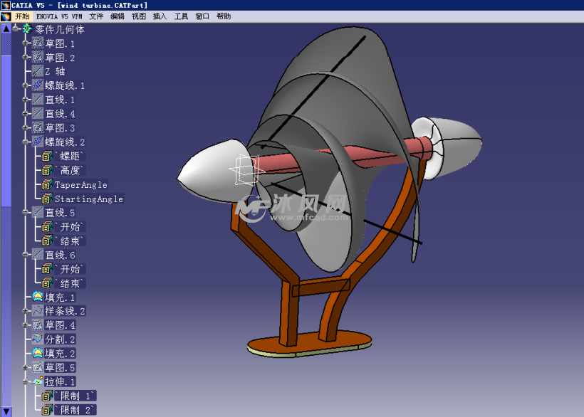 风力发电机组(catia)设计