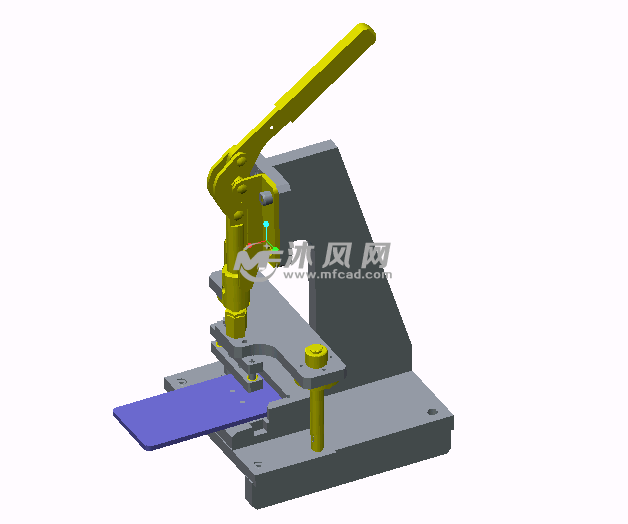 手动压力机proe模型 - proe常用机械机构