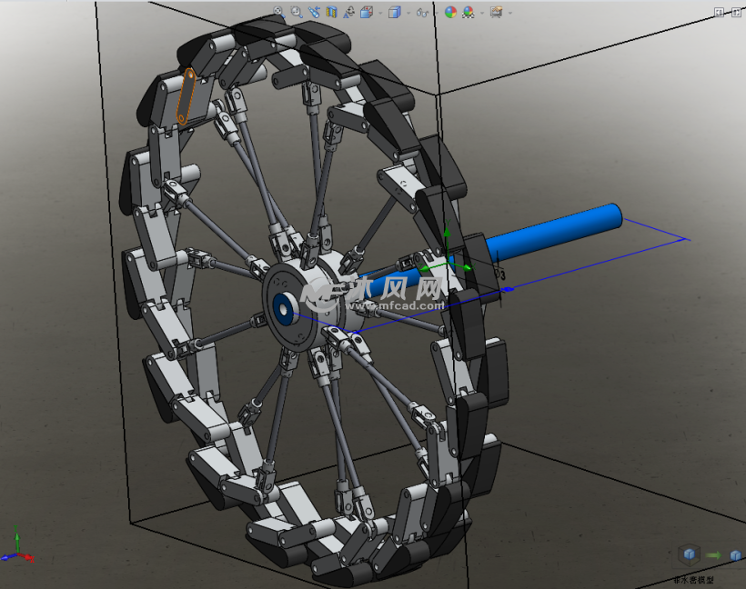 可变创新径向折叠轮轮胎模型设计 - solidworks