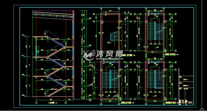 某地某厂区内四层高行政办公楼全专业设计施工图(含建筑,结构,水暖电