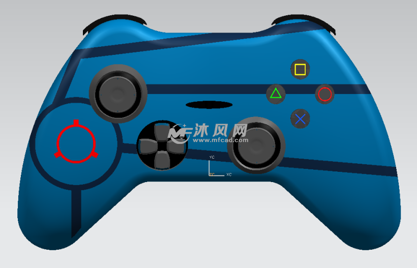 PSP游戏手柄设计 - solidworks生活用品类模型