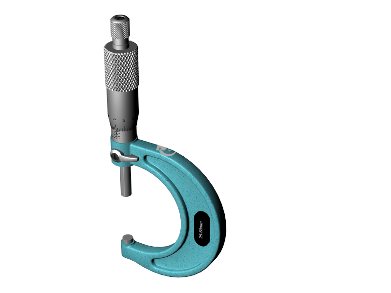 测量工具使用的千分尺设计模型 - solidworks生