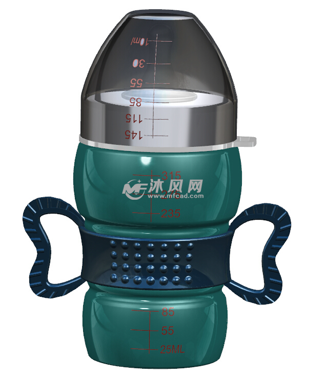 创意婴儿奶瓶 - UG生活用品类模型下载 - 沐风