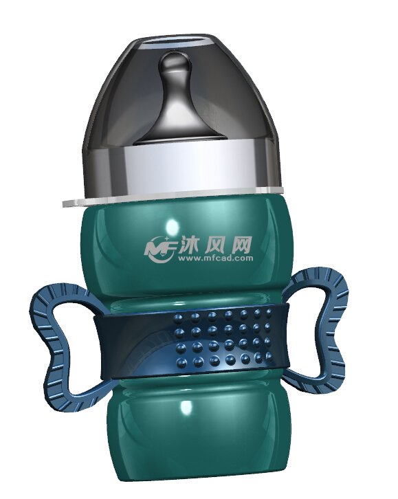 创意婴儿奶瓶 - UG生活用品类模型下载 - 沐风
