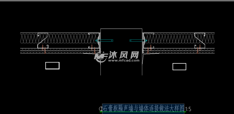 电梯筒体隔音墙设计大样图纸