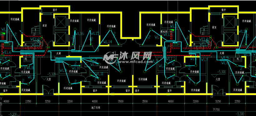 高层民用建筑电气配电图设计大全 - AutoCAD住