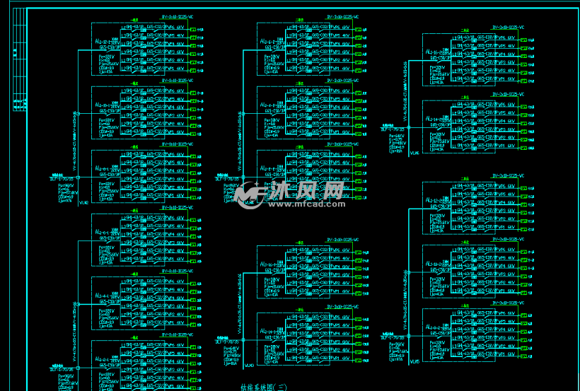 高层民用建筑电气配电图设计大全 - AutoCAD住