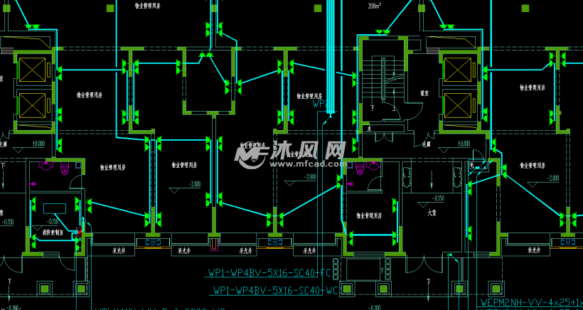 高层民用建筑电气配电图设计大全 - AutoCAD住