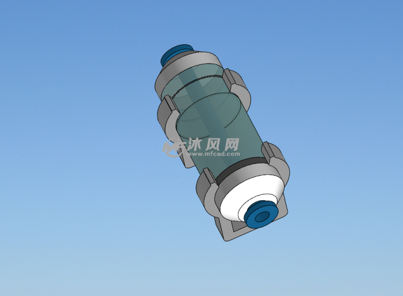 smc 真空过滤器(zfc100-04b) - solidworks电气设备及