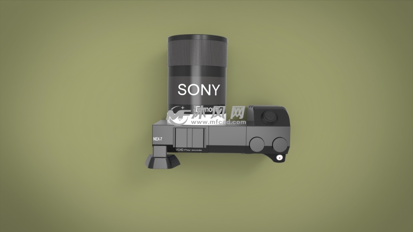 索尼NEX单反相机 - UG数码产品模型下载
