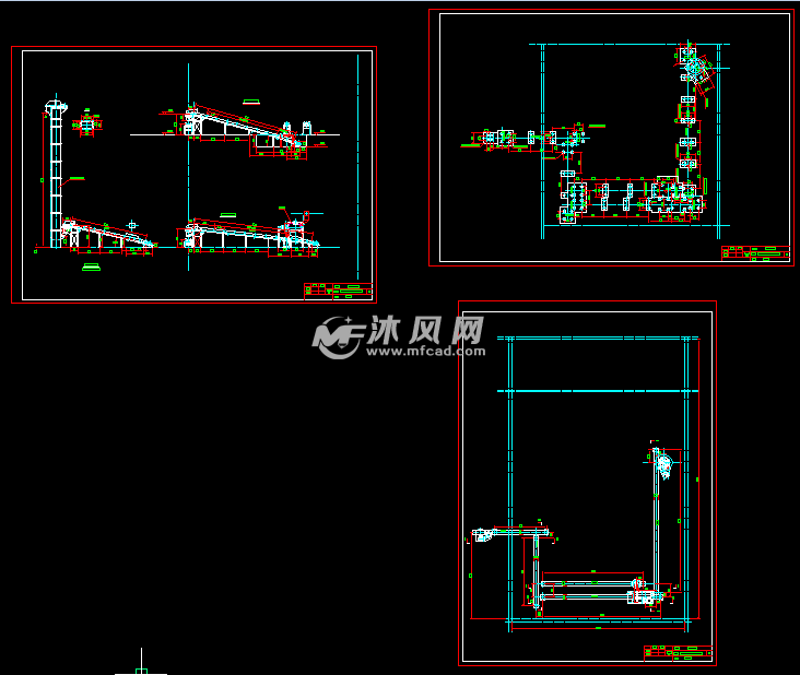 2万吨硫酸生产设备工艺流程图 - AutoCAD化工