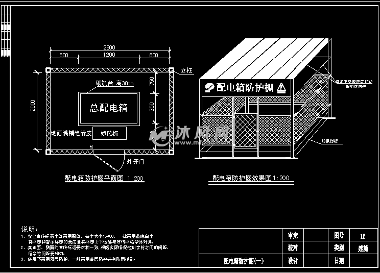 施工现场大门、围挡、安全防护棚等标准设计图