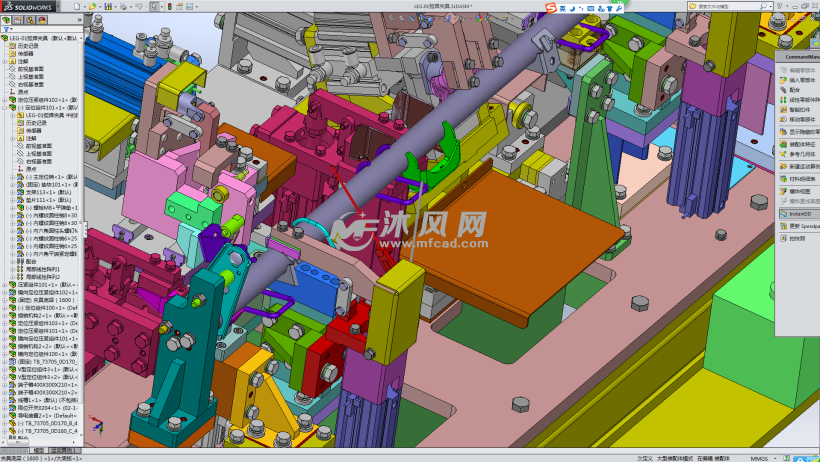 钢管机器人自动焊接夹具设计 - solidworks机械