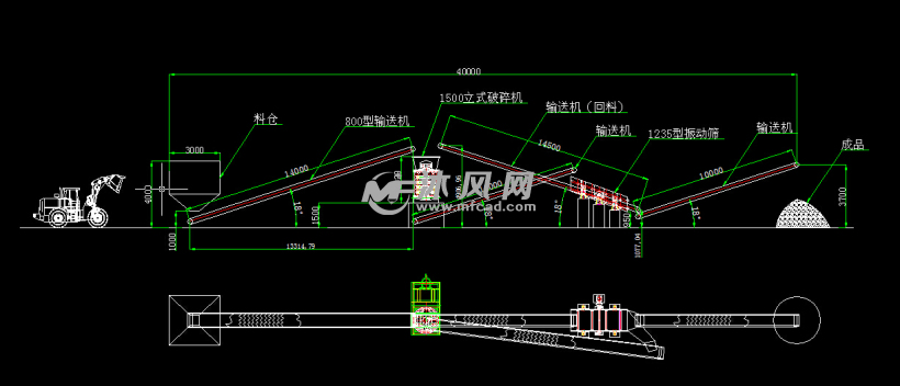 破碎筛分设备工艺流程图