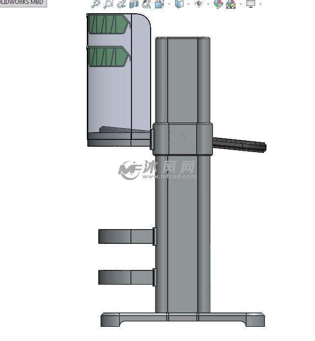 创意可折叠工作台(SW2011,所有零部件内嵌在