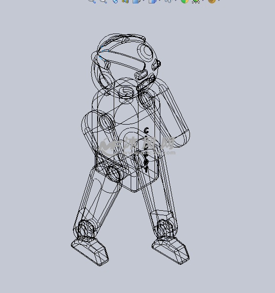 机器人玩偶设计模型 - solidworks生活用品类模