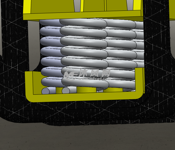 一节火车底座模型 - solidworks交通工具模型下
