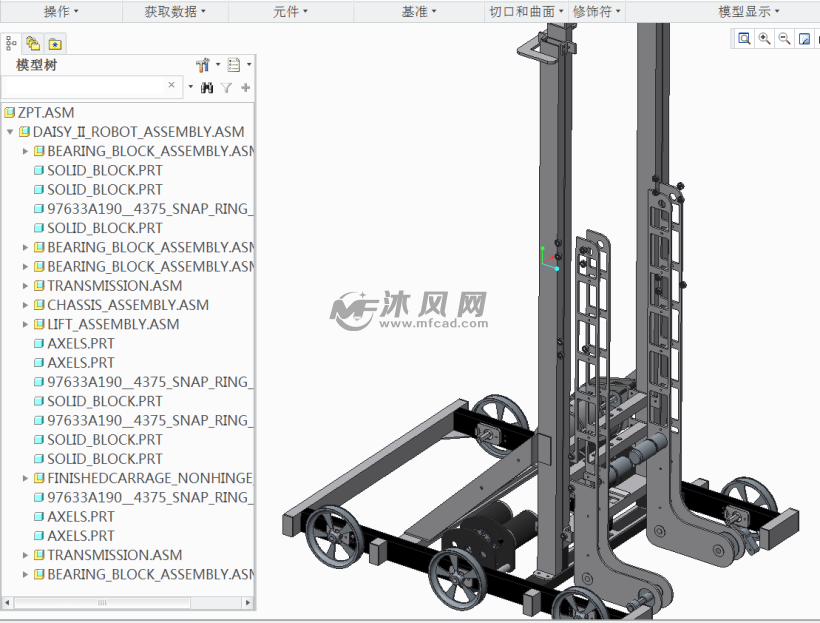 轮驱动智能机器人设计模型样式一CERO2.0 - 