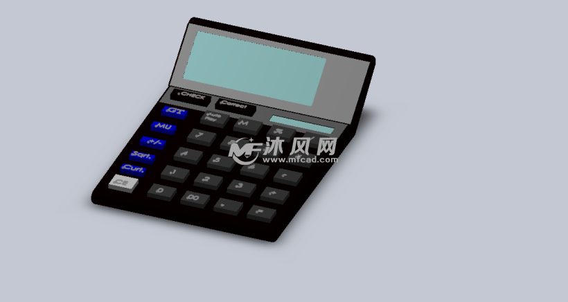 简单计算器模型设计 - solidworks数码产品类模