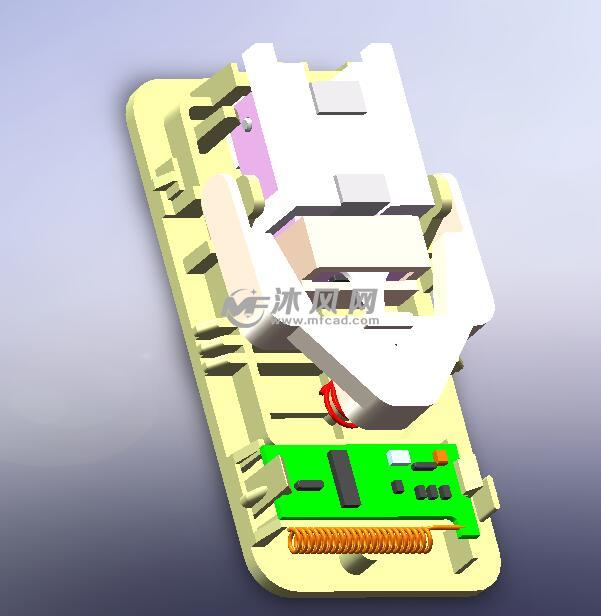 自发电门铃遥控器 - solidworks生活用品类模型