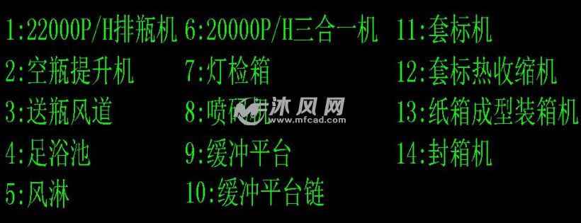 灌装车间生产线平面布置图 - 其他autocad机械
