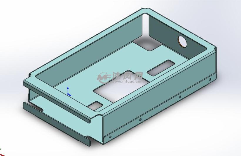 钣金件机盒模型图纸二