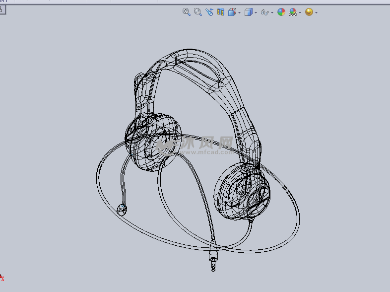 电脑搭配的圆孔耳机设计模型 - solidworks生活