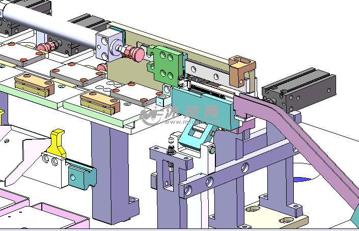 SATA连接器自动CCD检测设备 - solidworks机