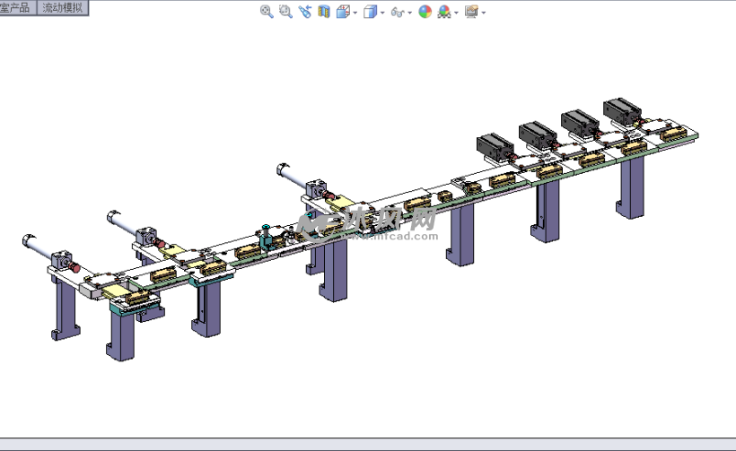 SATA连接器自动CCD检测设备 - solidworks机