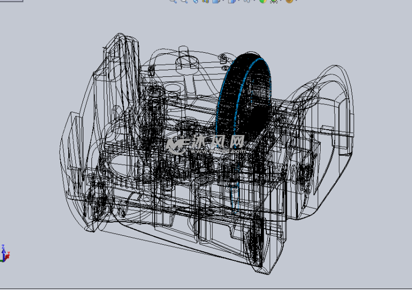 精密的发电机内部结构设计模型 - solidworks机